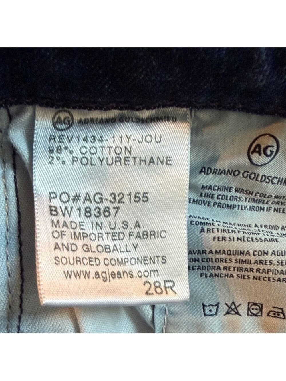 AG The Prima Mid Rise Cigarette Pant Size 28 - Picture 11 of 11